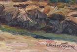 Oswaldo Teixeira (1905-1974), Paisagem - Sepeti... - Óleo sobre madeira. Ex-coleção da família do artista.