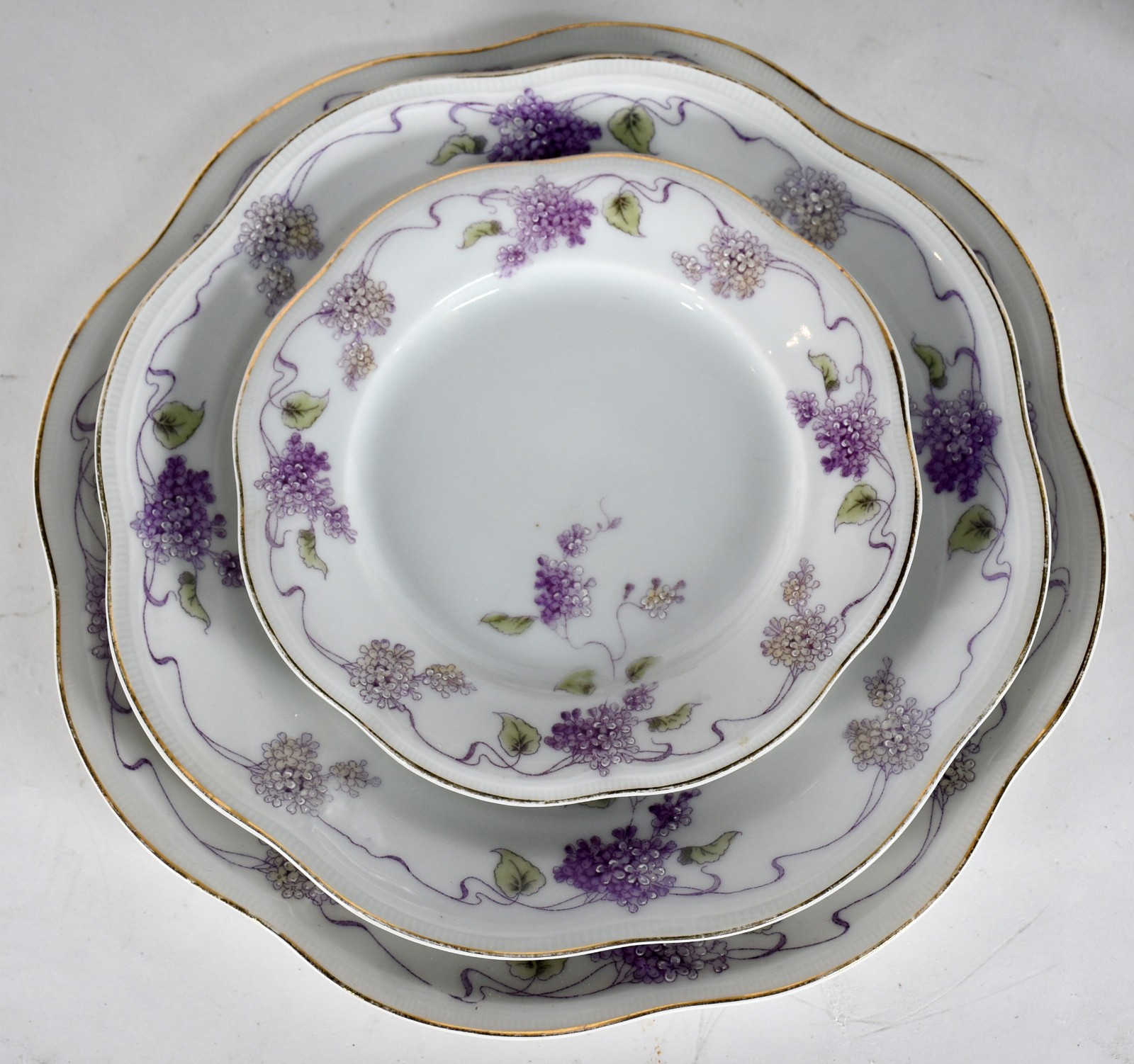 Aparelho de jantar de porcelana da Bavaria, ART NOUVEAU, composto de... - foto 4 de 8