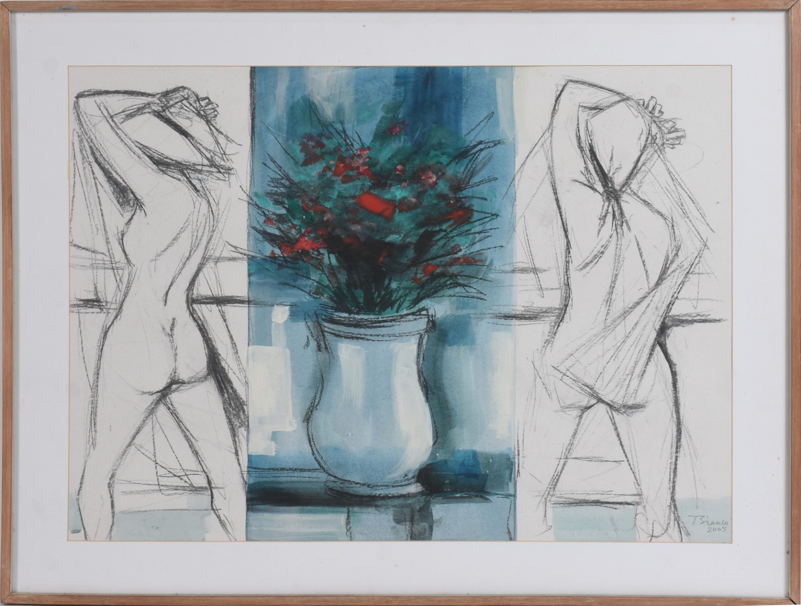 Enrico Bianco (1918-2013), Mulheres e Vasos de Flores - foto 2 de 4