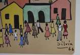 Sylvia de Leon Chalreo (1905-1991), Casario com... - Datado 1966, desenho.