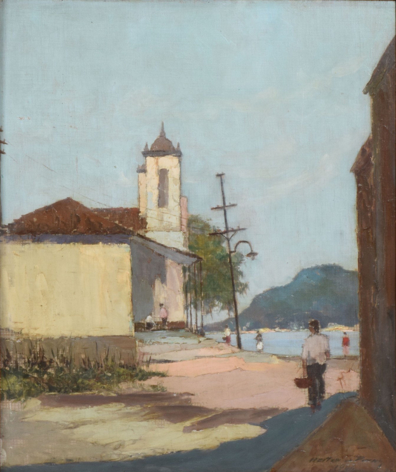 Heitor de Pinho (1897-1968), Paisagem com igreja - foto 1 de 4
