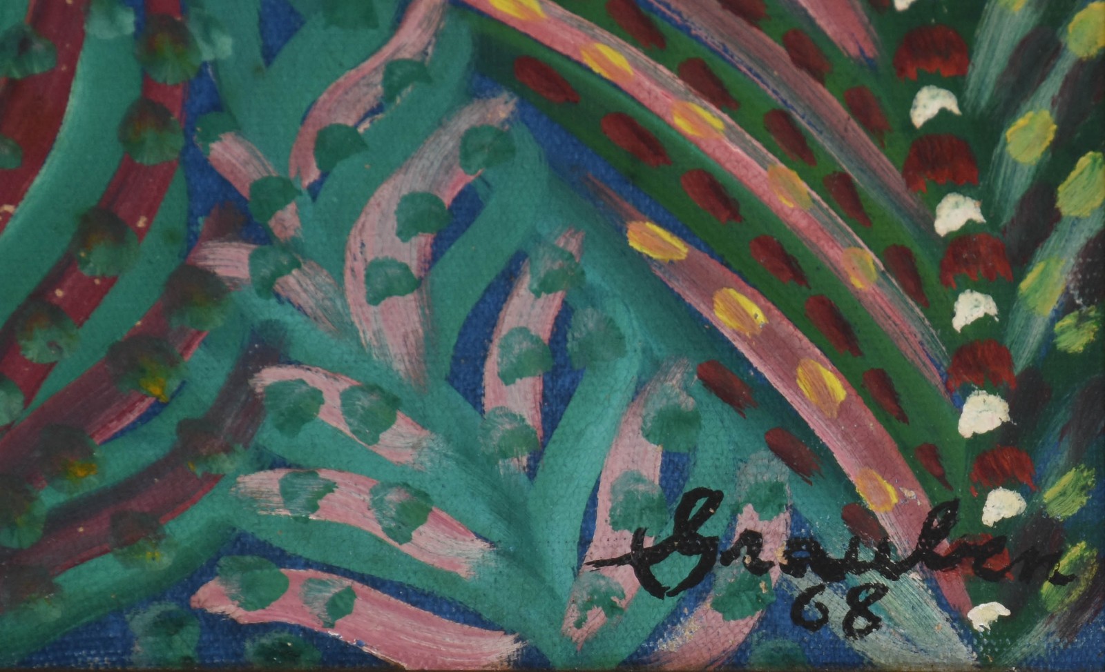 Grauben  (1889-1972), Flores e pássaro - foto 2 de 4