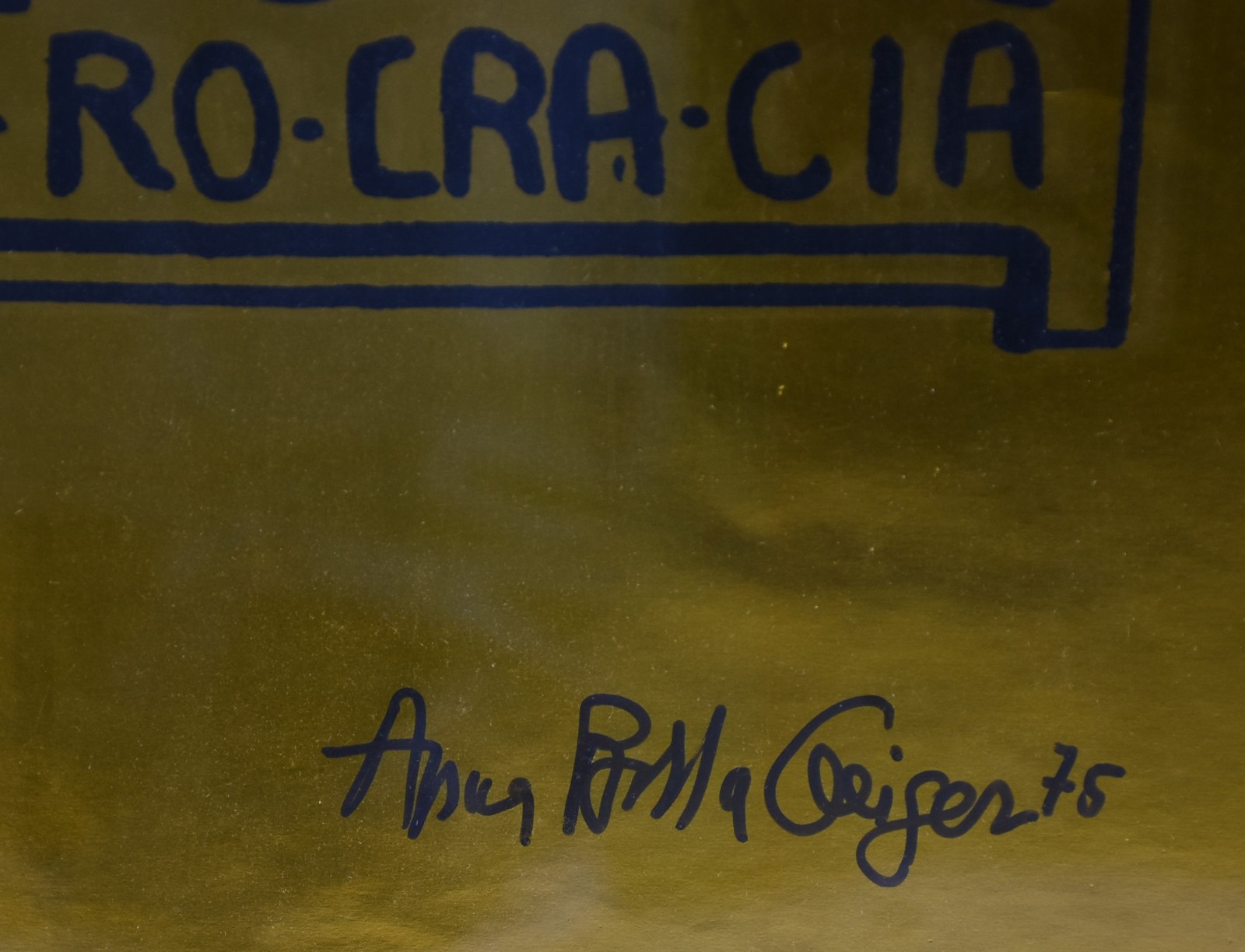 Anna Bella Geiger (1933), BU-RO-CRA-CIA - foto 2 de 3