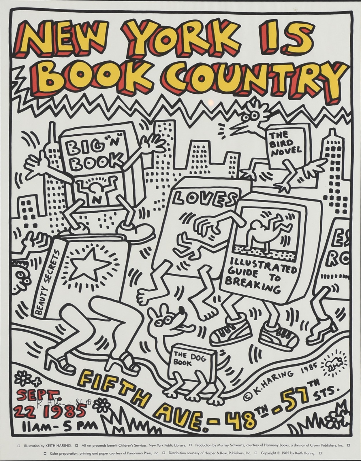 Keith Haring (1958-1990), New York is Book Country - foto 1 de 5
