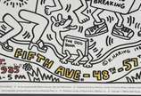 Keith Haring (1958-1990), New York is Book Country - Litografia, assinada e datada 86.