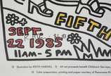 Keith Haring (1958-1990), New York is Book Country - Litografia, assinada e datada 86.