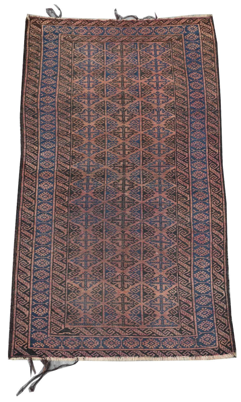 Tapete Afghan (franja soltando). - foto 1 de 3