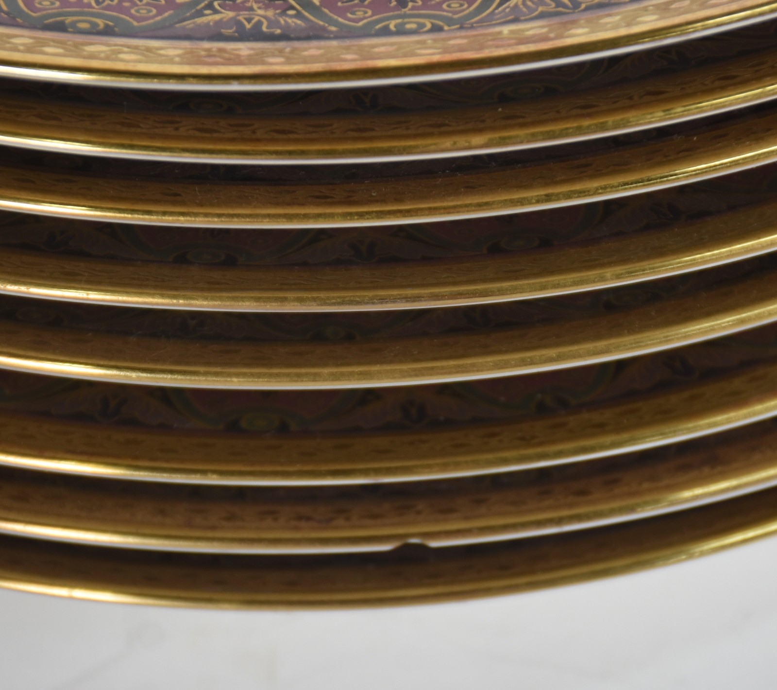 Conjunto de pratos de porcelana francesa de LIMOGES composto de 18... - foto 3 de 4