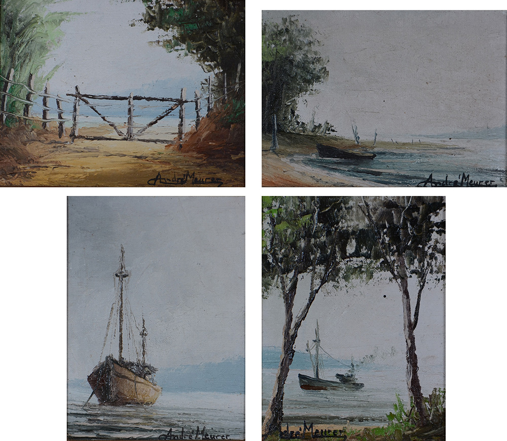 ANDRE MEURER - Paisagens - 4 quadros - ose - 9 x 12 - foto 1 de 5