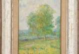 Manoel Santiago (1897-1987), Paisagem - Óleo sobre tela.