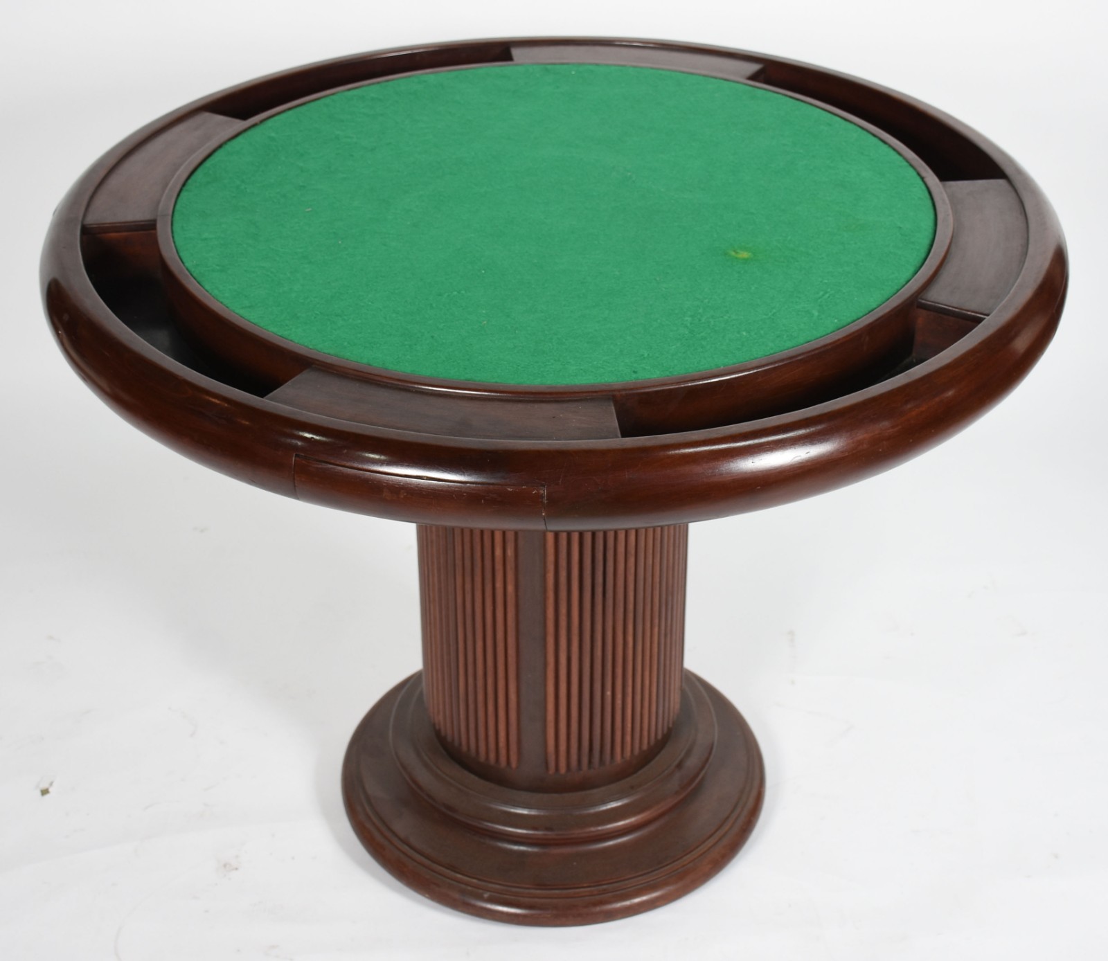 Conjunto de mesa de jogo com 4 cadeiras de madeira nobre, tampo... - foto 3 de 7