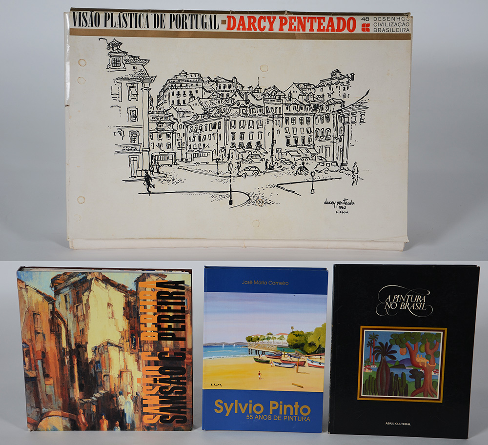 Conjunto com 04 (quatro) livros, sendo: Sansão C. Pereira; Sylvio...
