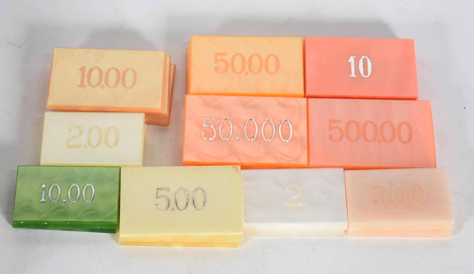 Fichário para poker em galalite, aproximadamente 300 peças no estojo. - foto 3 de 4