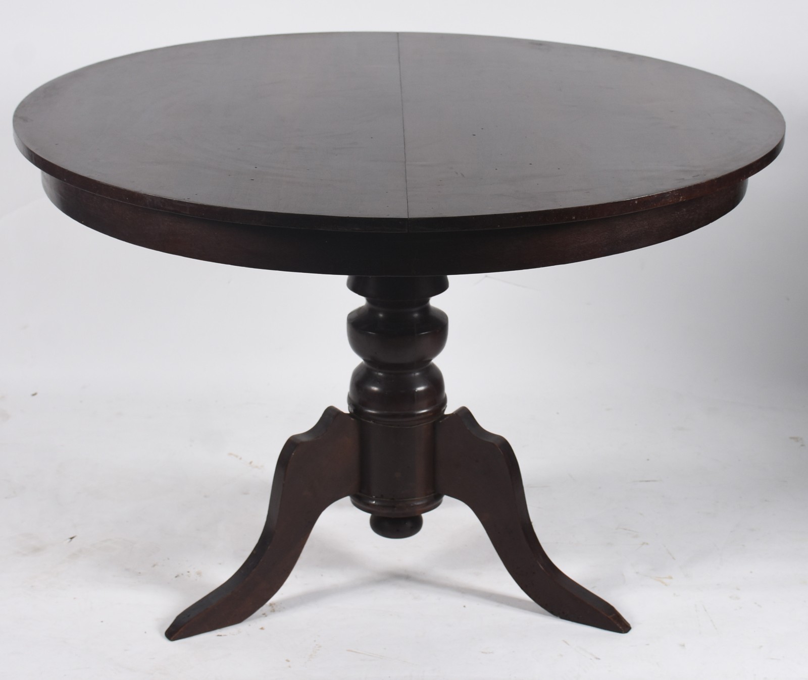 Mesa de jantar de madeira nobre feitio redondo apoiado em coluna... - foto 2 de 9