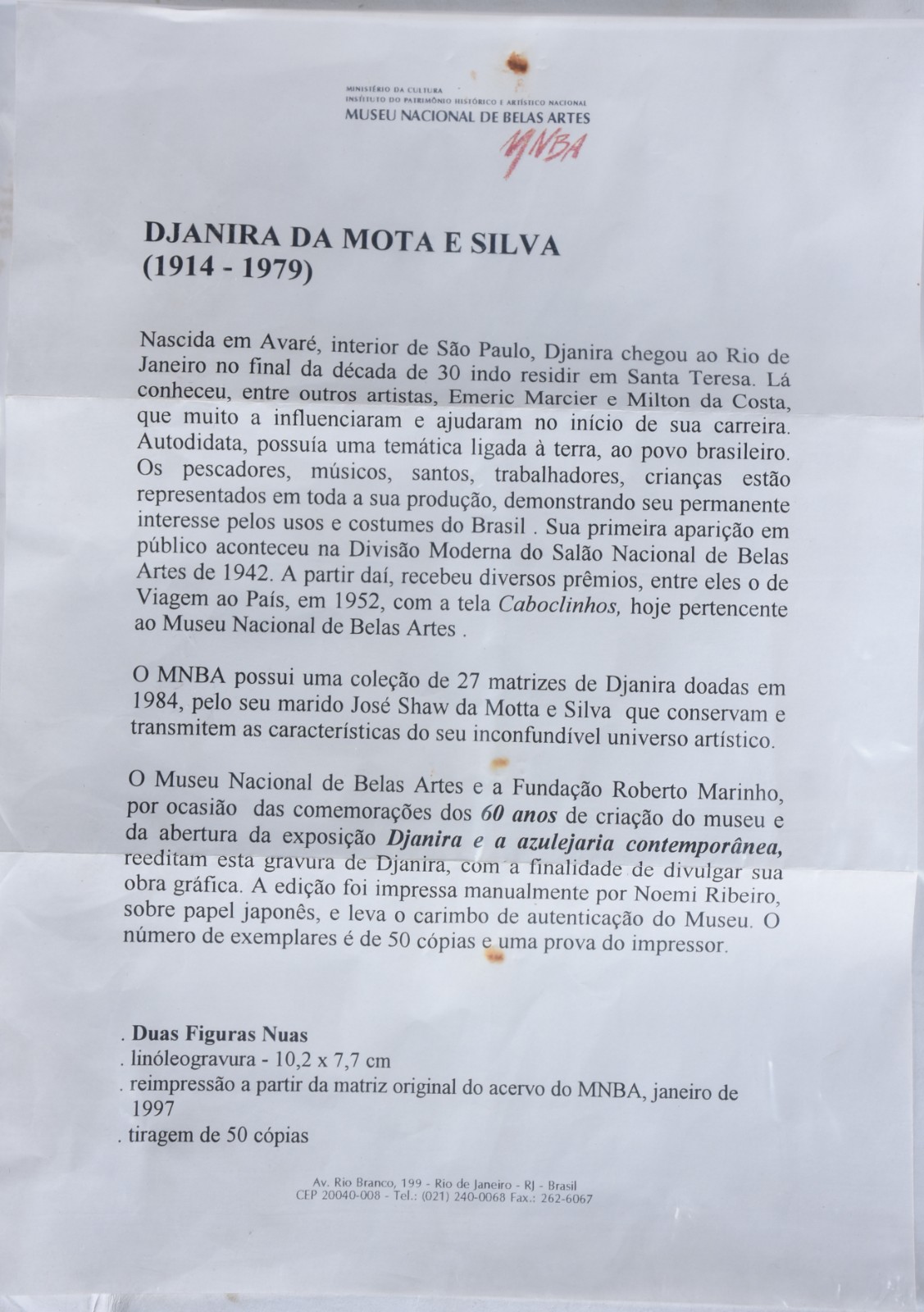 Djanira (1914-1979), Duas figuras nuas - foto 4 de 4