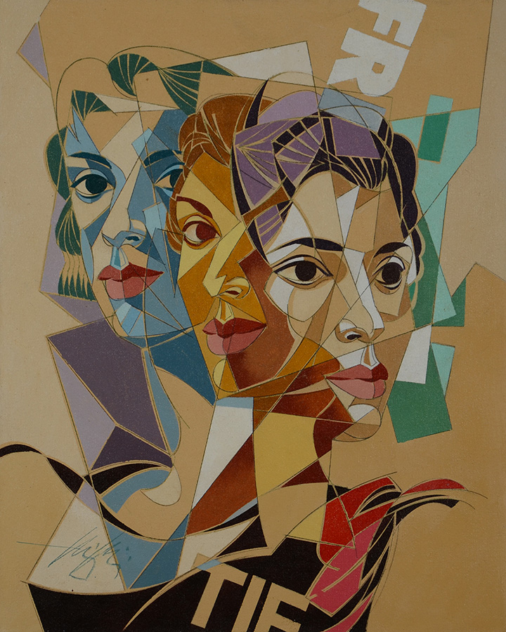 HENRI CARRIERES - Figuras - OST - 50 x 40 - foto 1 de 2