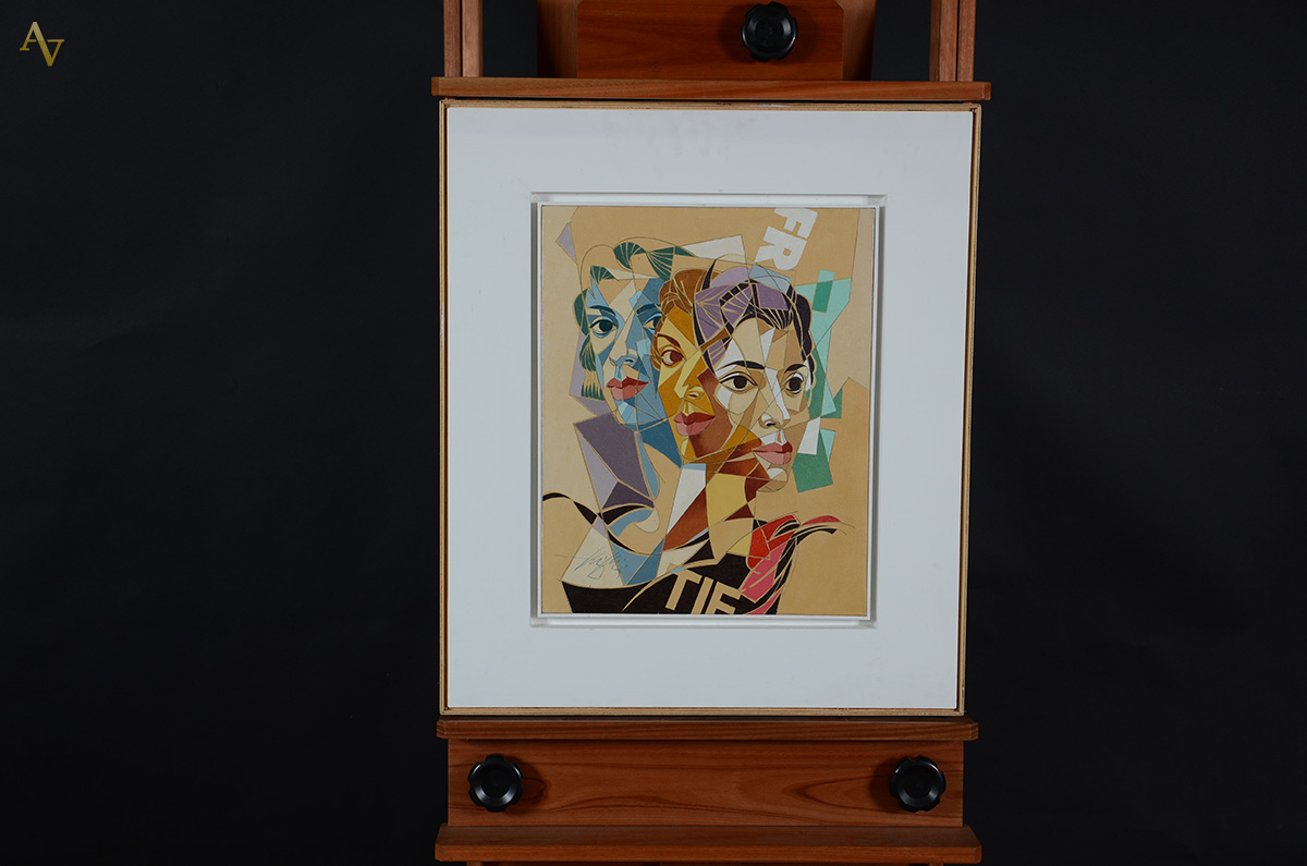 HENRI CARRIERES - Figuras - OST - 50 x 40 - foto 2 de 2