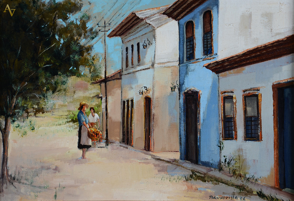 FRANCISCO BRUNOCILLA - Paisagem - ost - 38 x 55 - 1986 - foto 1 de 2