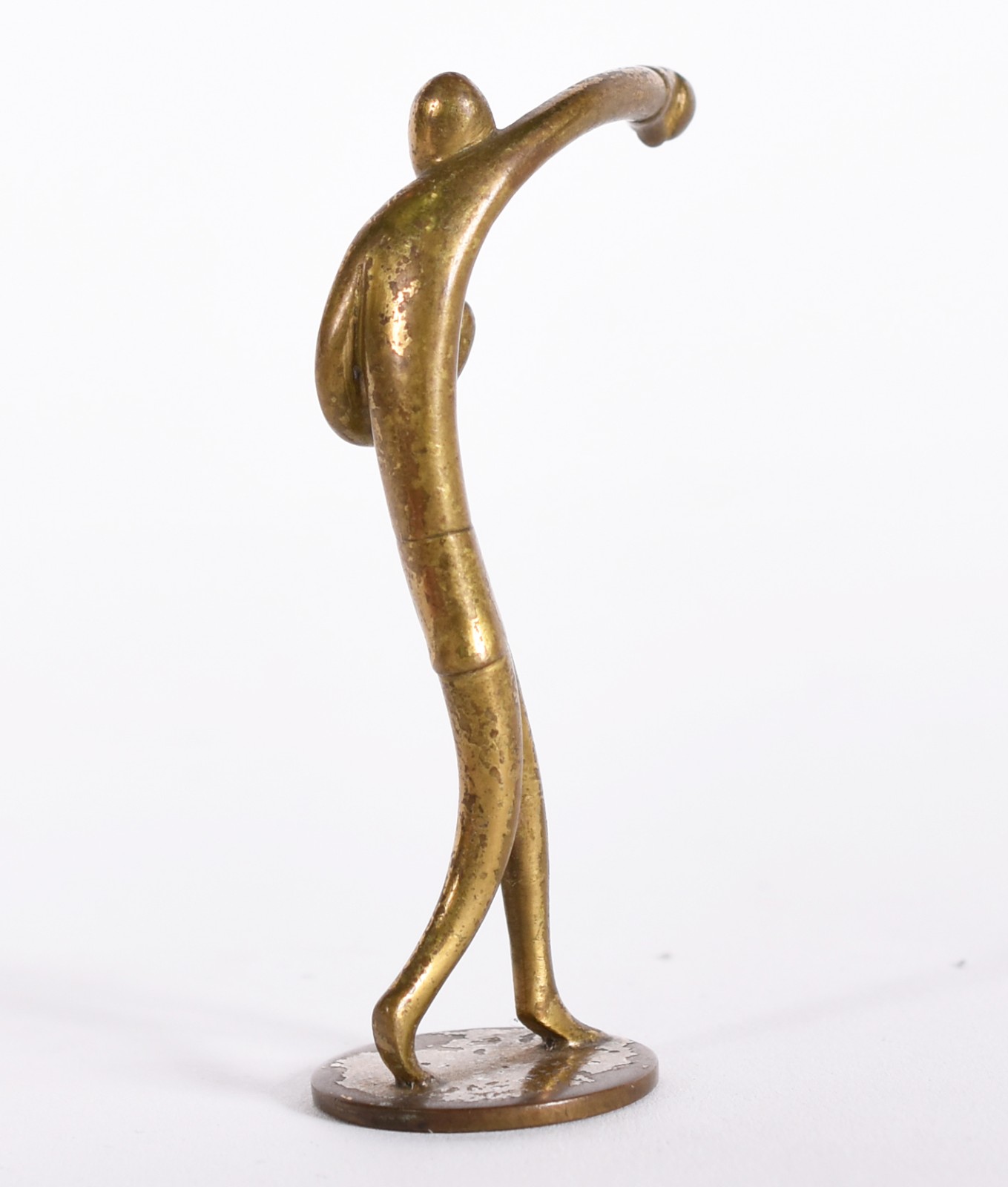 Escultura austríaca de bronze representando boxeador. - foto 4 de 5
