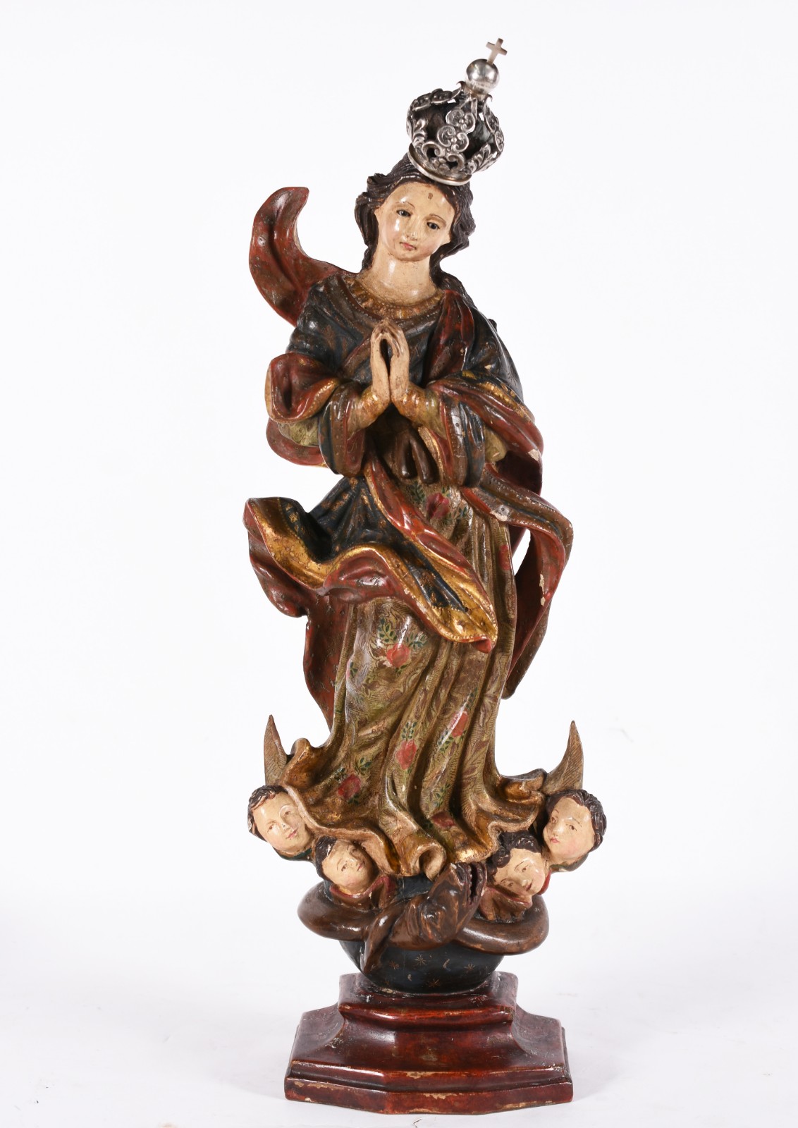 Imagem de Nossa Senhora da Conceição de madeira portuguesa do século... - foto 1 de 8