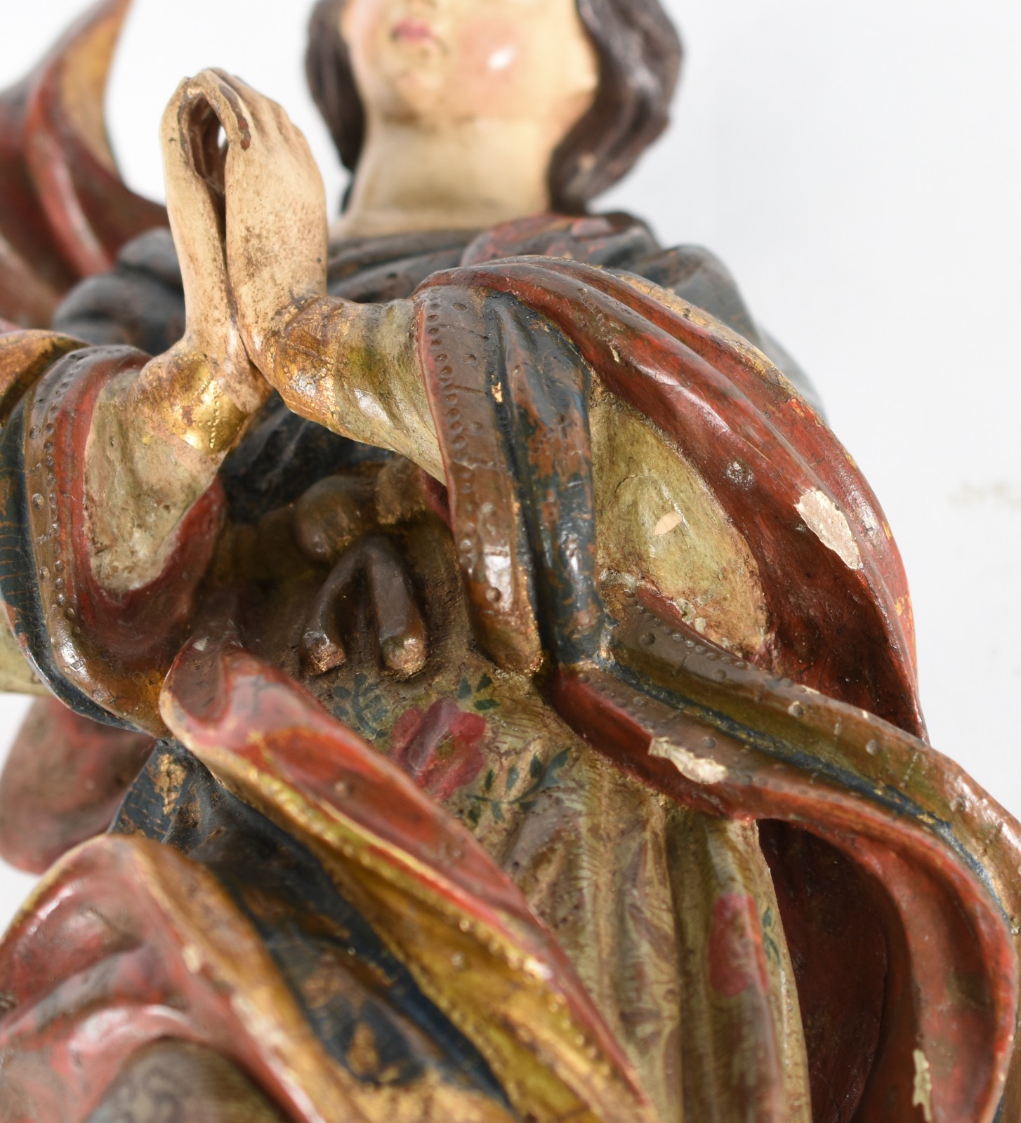 Imagem de Nossa Senhora da Conceição de madeira portuguesa do século... - foto 7 de 8