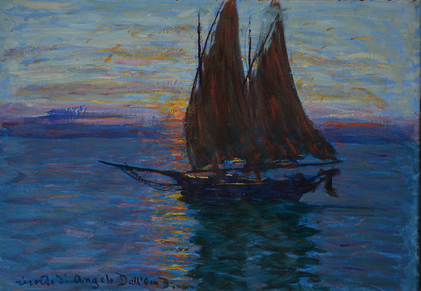 ANGELO DALL'OCA BIANCA (Itália 1858 / 1942) - Vela Sul Garda... - foto 1 de 2