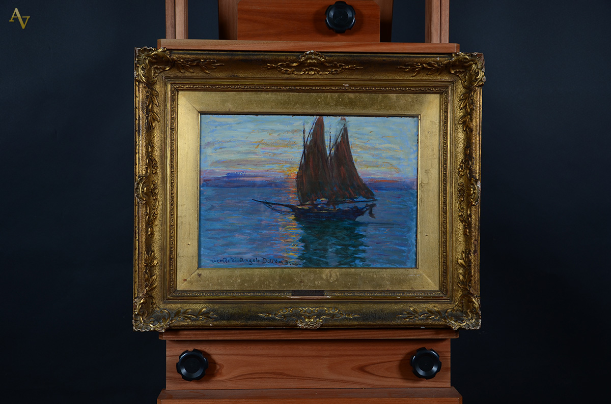 ANGELO DALL'OCA BIANCA (Itália 1858 / 1942) - Vela Sul Garda... - foto 2 de 2