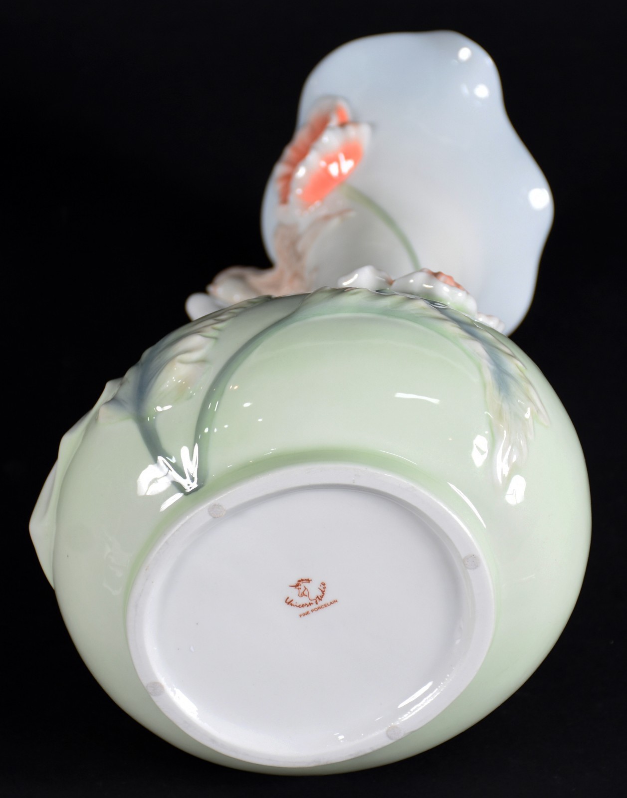 Vaso de porcelana americana no estilo Art Nouveau com figura feminina... - foto 5 de 5