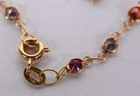 Pulseira de ouro 18 k com pedras coloridas  (Po... - Pulseira de ouro 18 k com pedras coloridas  (Por motivos de segurança a peça não se encontra na loja).
