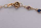 Pulseira de ouro 18 k com pedras coloridas  (Po... - Pulseira de ouro 18 k com pedras coloridas  (Por motivos de segurança a peça não se encontra na loja).