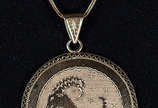 Cordão com 50cm e medalhão de ouro 18 k - 12 g - Cordão com 50cm e medalhão de ouro 18 k - 12 g
