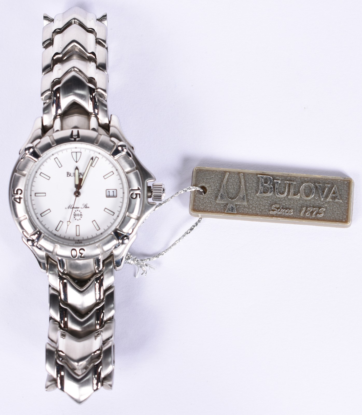 Relógio Bulova Marina Star 100m, caixa e pulseira em aço, mostrador... - foto 3 de 11