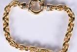 Pulseira em ouro 18 k contraste 750 com élos po... - Pulseira em ouro 18 k contraste 750 com élos portugueses com fecho feitio "boia"  (Por motivos de segurança a peça não se encontra na loja).