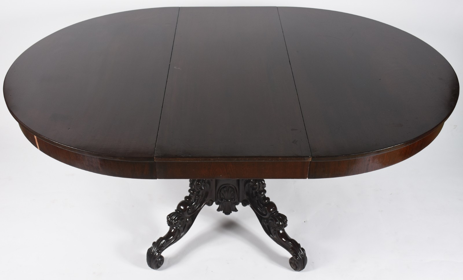 Conjunto para sala de jantar composto de mesa oval com tábua... - foto 3 de 11