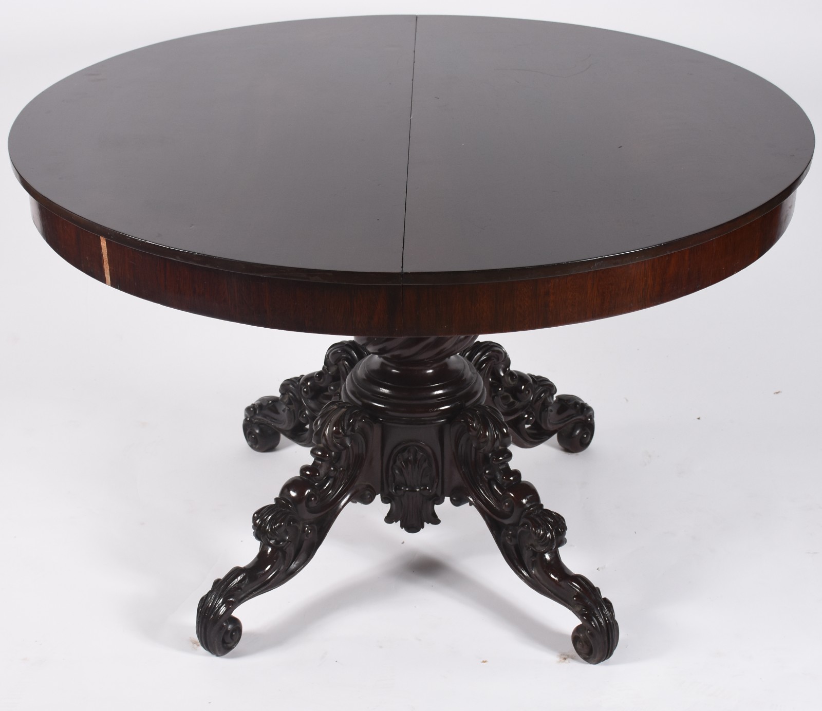 Conjunto para sala de jantar composto de mesa oval com tábua... - foto 4 de 11