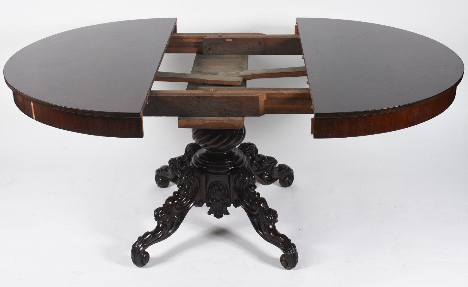 Conjunto para sala de jantar composto de mesa oval com tábua... - foto 5 de 11