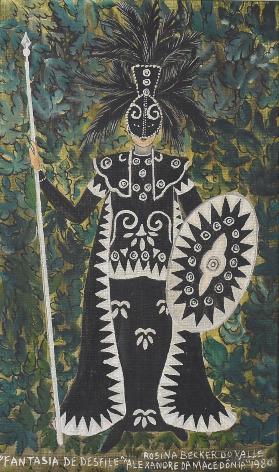 Rosina Becker do Valle (1914-2000), Fantasia de desfile, Alexandre da Macedônia, 1980; - foto 1 de 4