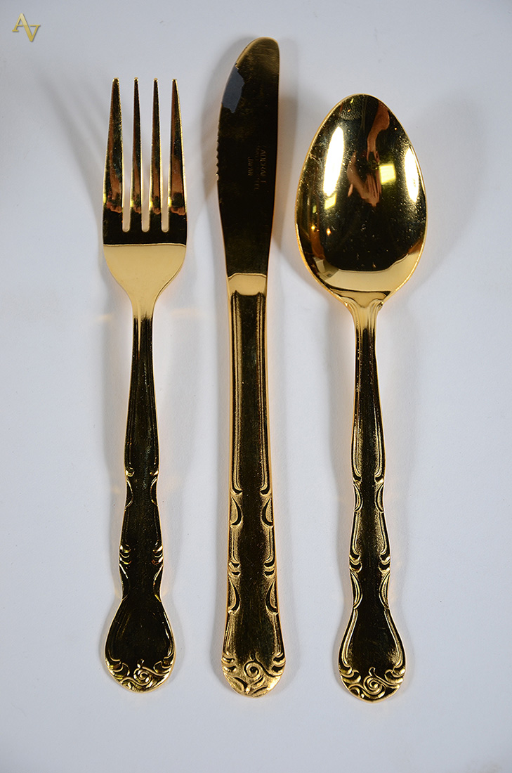 Conjunto de talheres dourado - oriental - Stainless Steel com 126... - foto 2 de 2