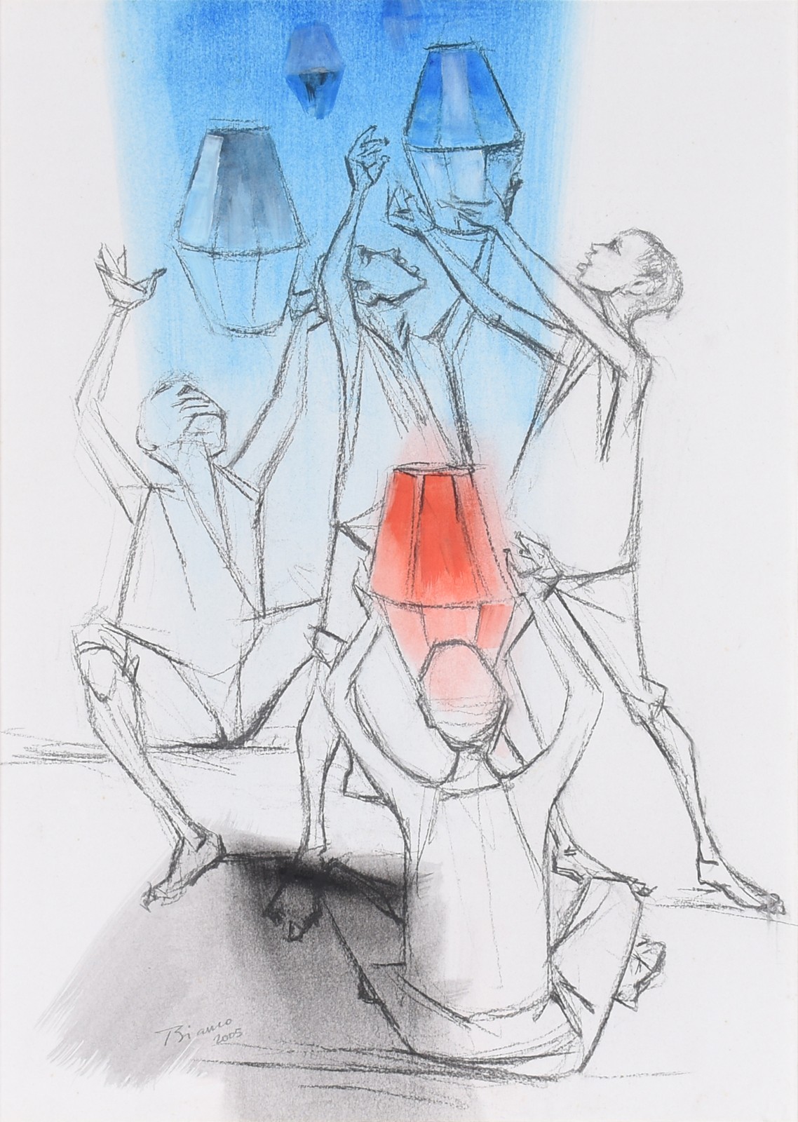 Enrico Bianco (1918-2013), Soltando balão - foto 1 de 4