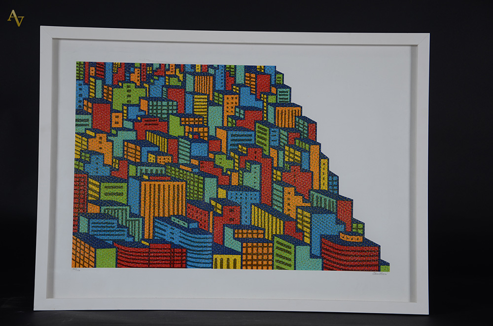 CLAUDIO TOZZI - Cidades - Serigrafia 121/150 - 38,5 x 59,5 cm - foto 2 de 2
