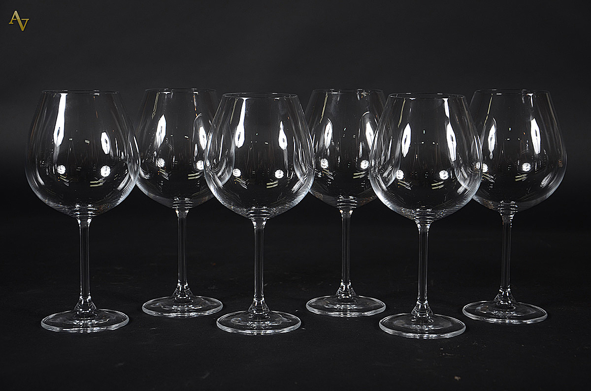 Seis cálices para vinho feitio balloon - Altura 22 cm cada - foto 1 de 2