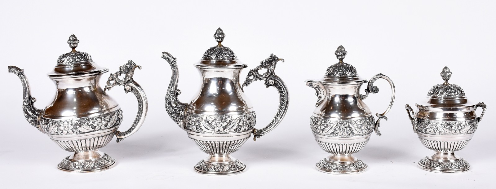 Elegante serviço de chá e café de prata 800 mls contrastada... - foto 3 de 5