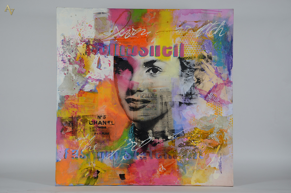CLAUS COSTA (1971) - Marilyn Monroe - téc. mista - 130 x 130 - foto 1 de 4
