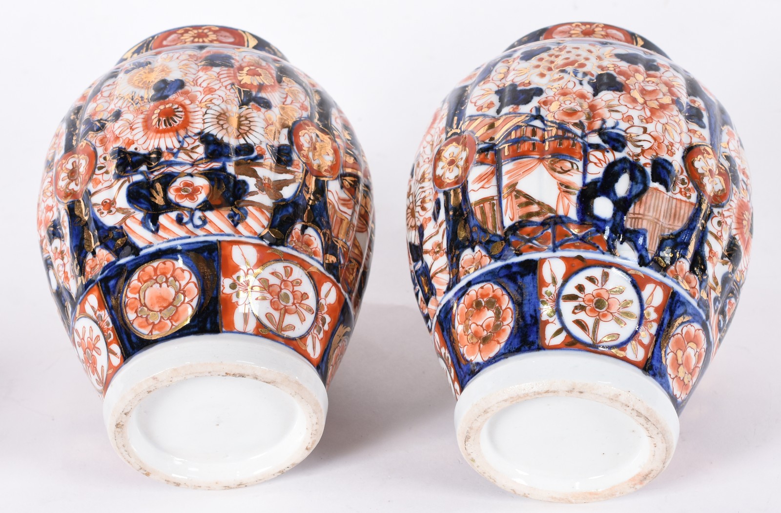 Par de potiches de porcelana. decorados ao gosto Imari. - foto 4 de 4