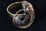 Anel de ouro 18 k com brilhantes - 6,1 g - Aro 17 - Anel de ouro 18 k com brilhantes - 6,1 g - Aro 17
