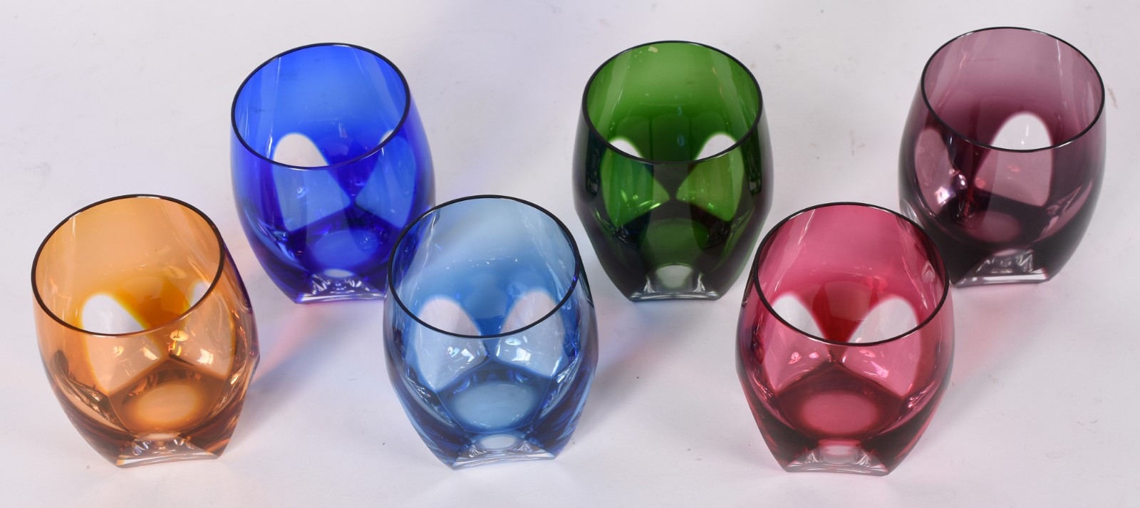 Seis copos para whisky de cristal double lapidação "dedão" em várias... - foto 2 de 4