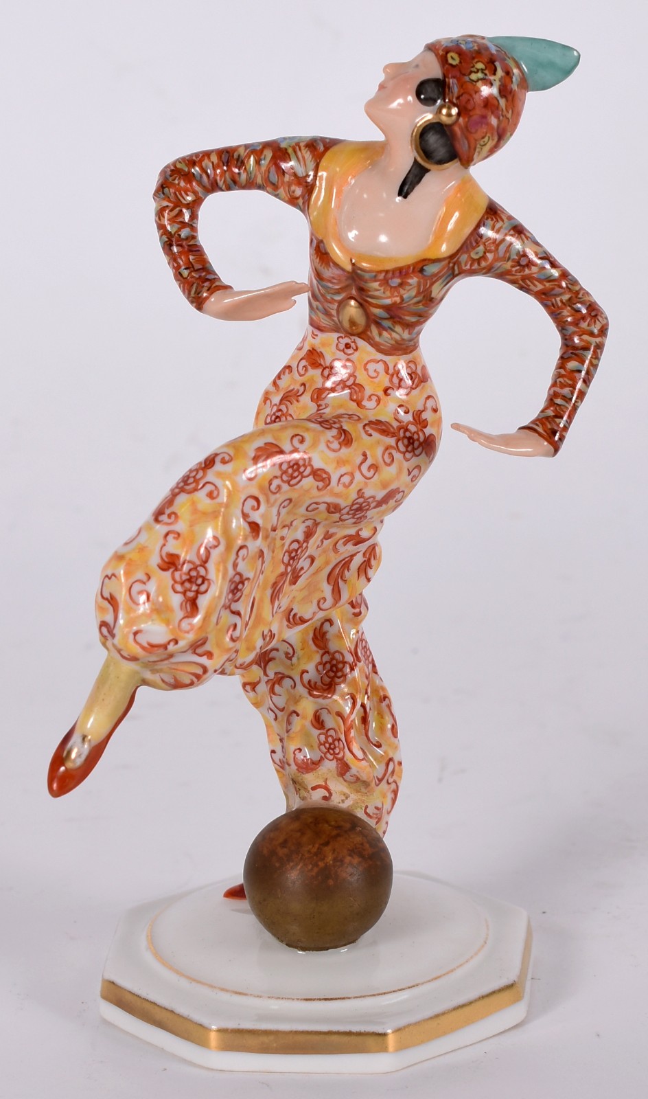 Estatueta de porcelana alemã Selb Bavaria, representando dançarina em... - foto 1 de 6