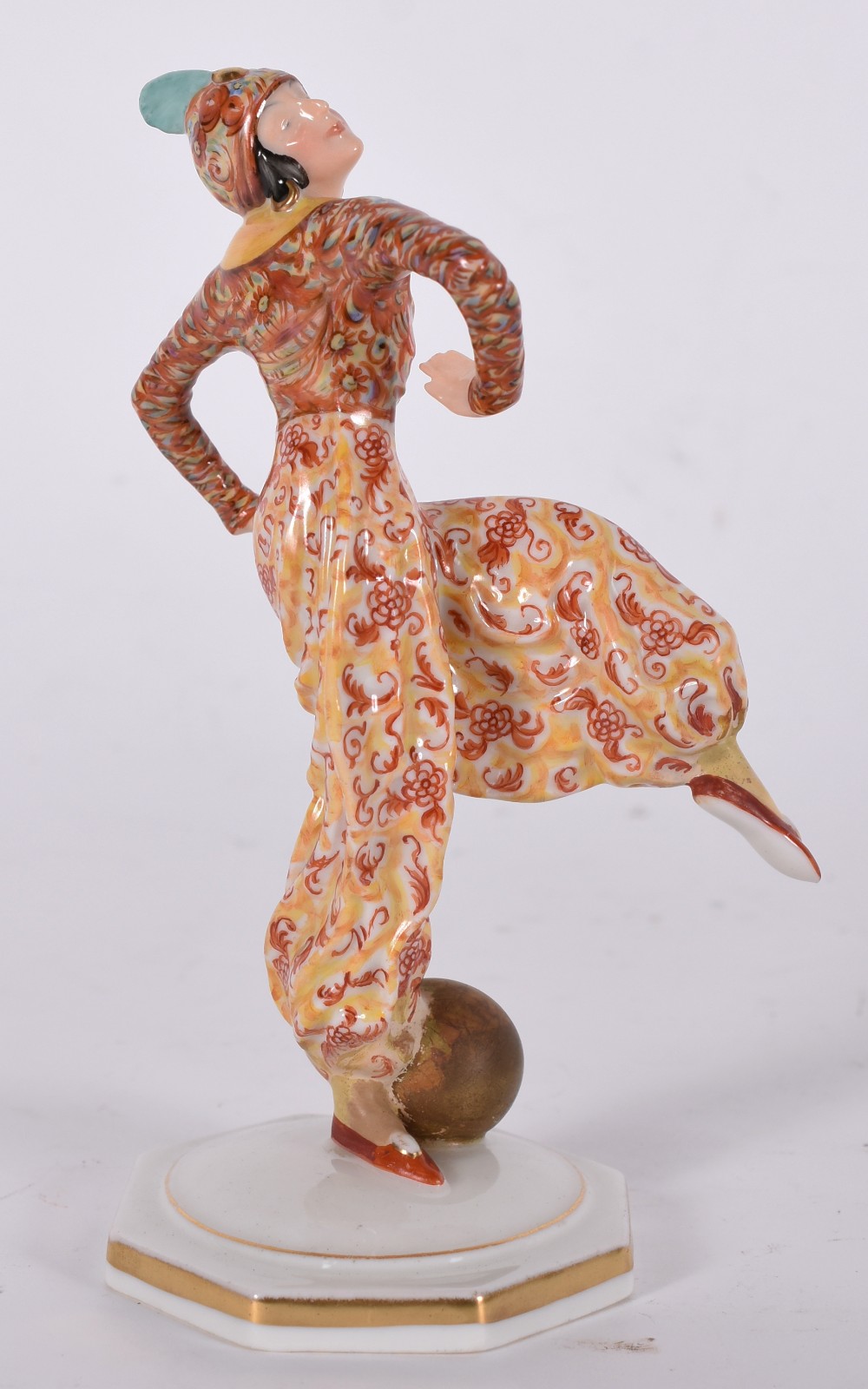 Estatueta de porcelana alemã Selb Bavaria, representando dançarina em... - foto 3 de 6