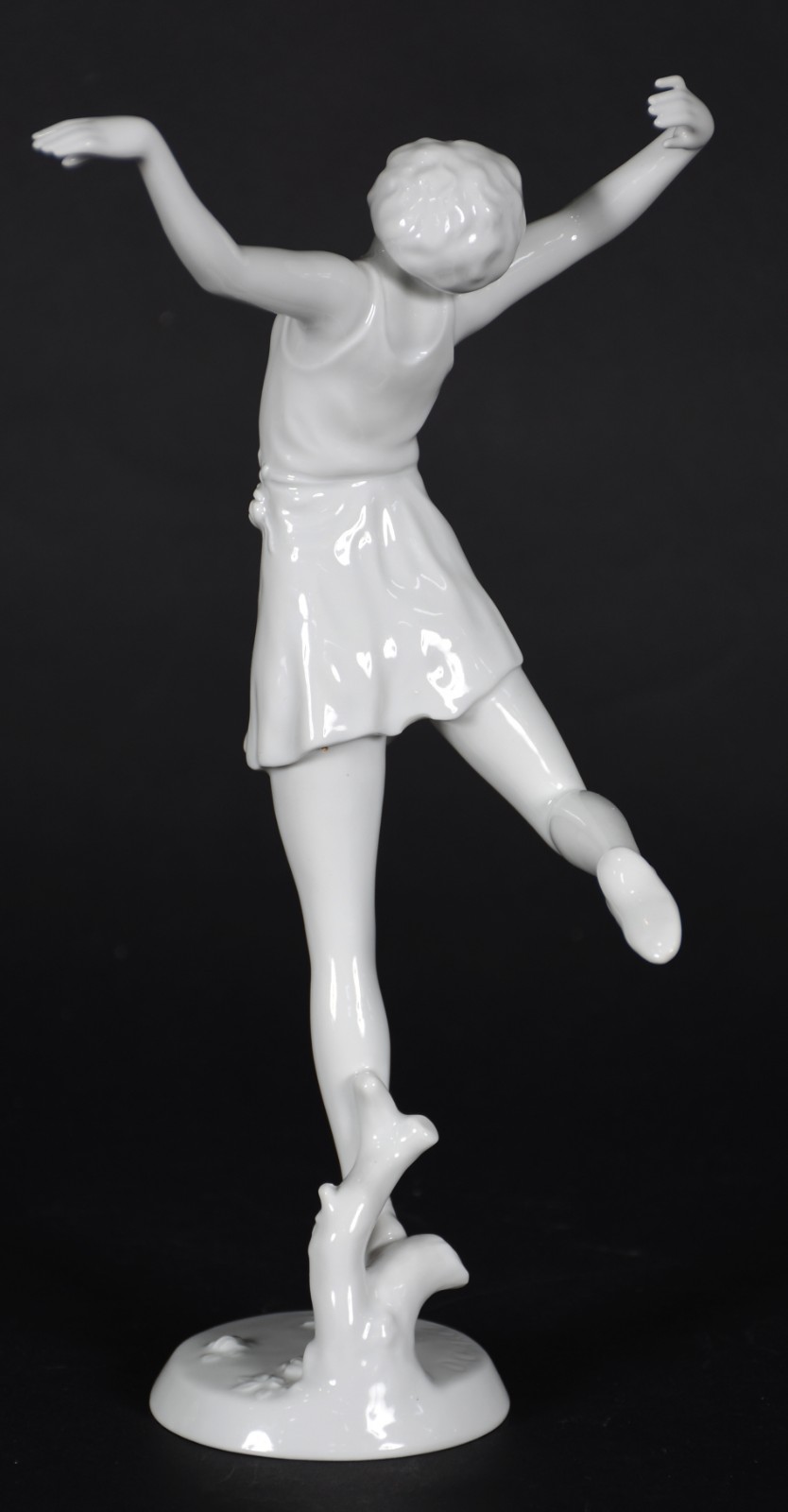 Estatueta Art Deco de porcelana branca alemã Rosenthal representando... - foto 3 de 7