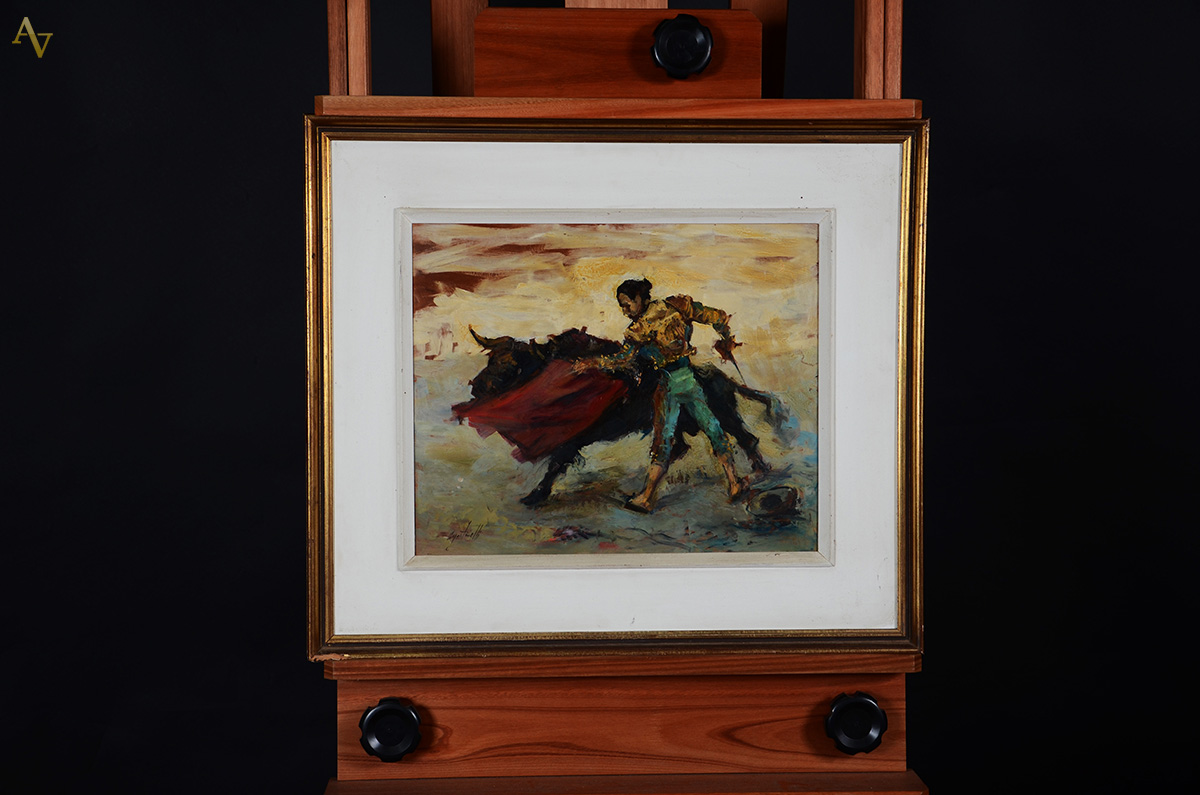 AGOSTINELLI - Toureiro - osc - 37 x 46 Obs.: mossa no centro e... - foto 2 de 2